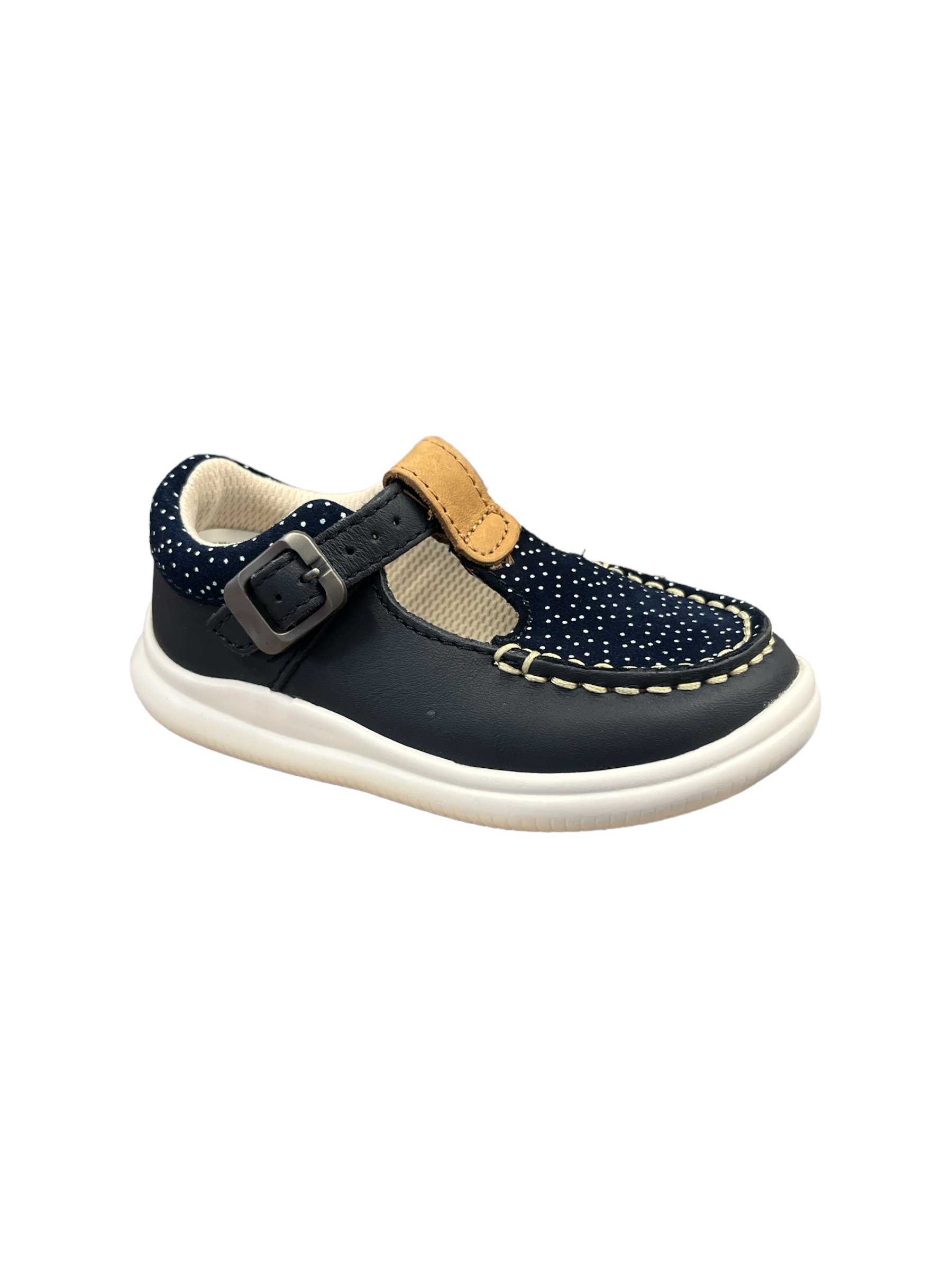 Clarks girls navy on sale shoes